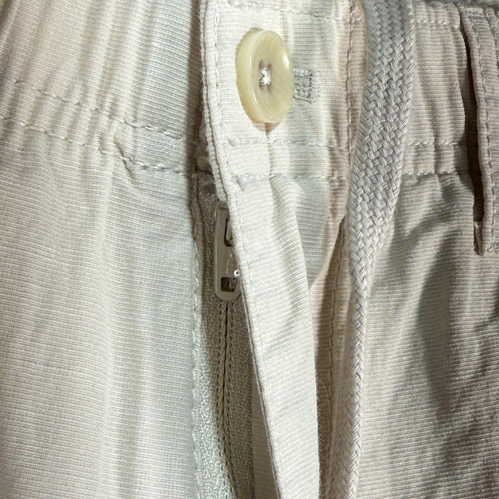 Gap Linen Easy Shorts Mens Medium Khaki Tan Pull-On Drawstring Elastic Waist - Picture 5 of 11